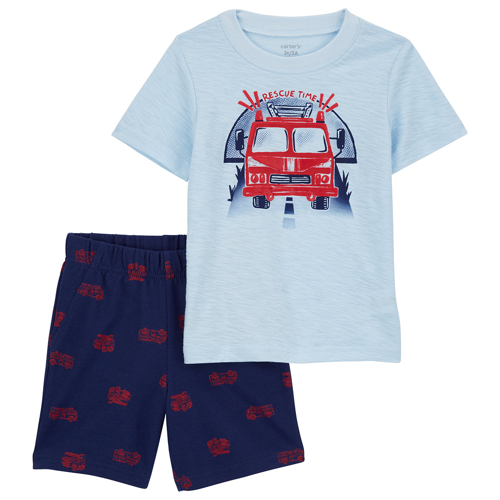 Carter's Baby Boys' 2-Piece Firetruck Tee & Short Set 1Q507210 – Good's ...