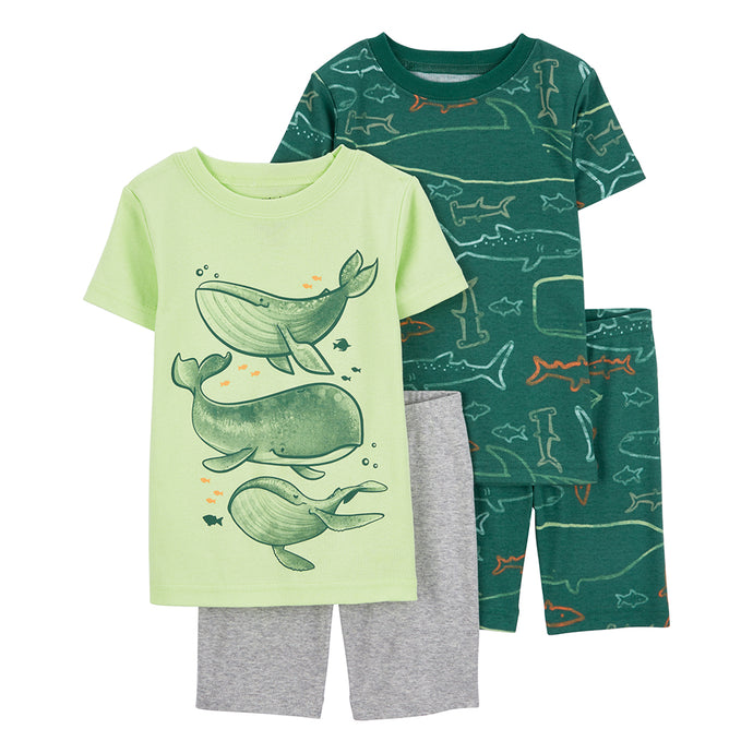Boys' 4-Piece Whale Pajamas 1Q510510