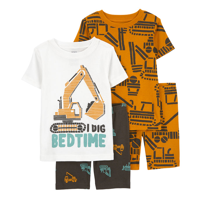 Boys' 4-Piece Construction Pajamas 1Q510610