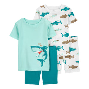 Boys' 4-Piece Shark Pajamas 1Q510910