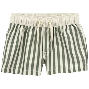 Striped Swim Trunks