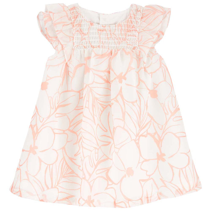 Baby Girls' Smocked Floral Print Dress 1Q554410