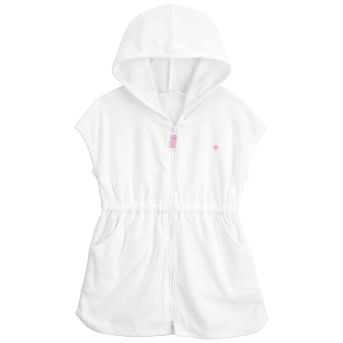 Baby Girls' Hooded Zip-Up Cover-Up 1Q570110