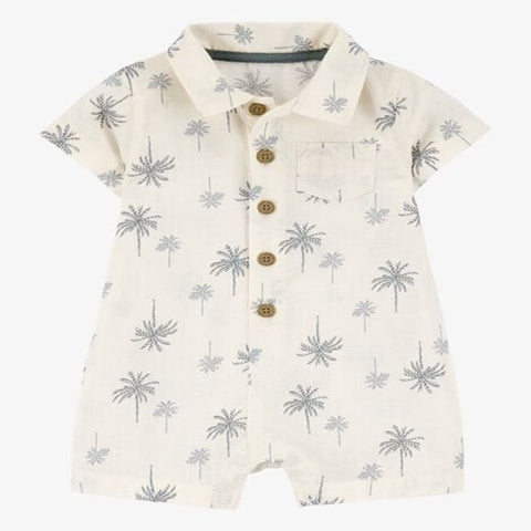Baby Palm Tree Cotton Romper 1S471210-969
