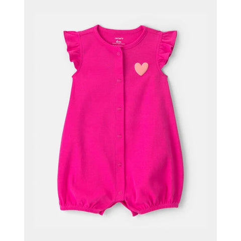 Girls' Little Love Heart Short-Sleeve Romper 1V282610
