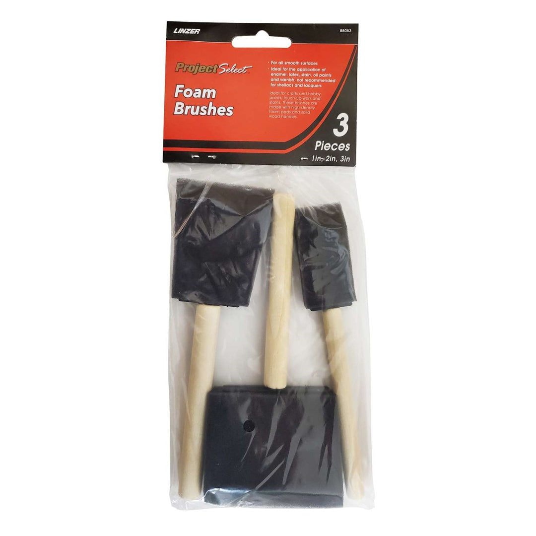 Linzer 1, 2, & 3 inch Foam Chisel Paint Brush - Pack of 3 – Good's ...