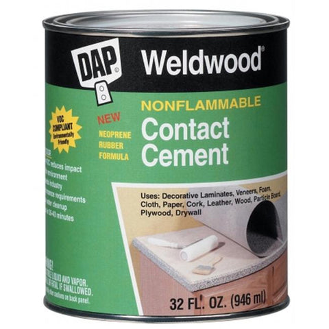 1 Quart Weldwood Nonflammable Contact Cement