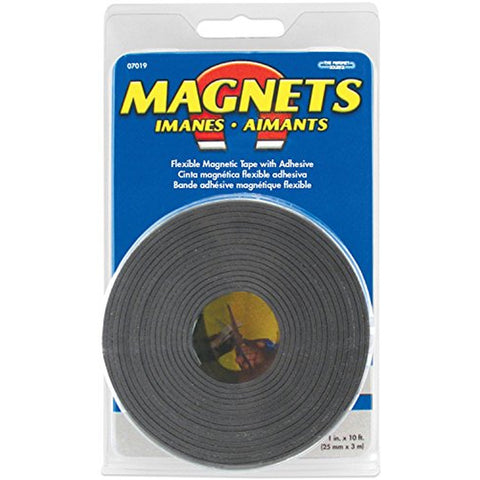 1 in. W X 120 in. L Magnetic Mounting Tape Black