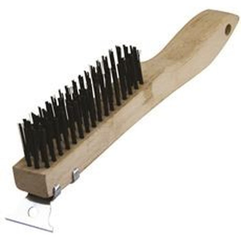 1 in. W X 9.5 in. L Carbon Steel Wire Brush
