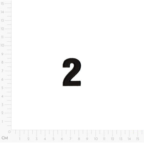 black two, Number Applique M1549