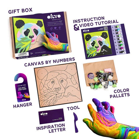 Clay-by-Numbers Kit � Panda 20000