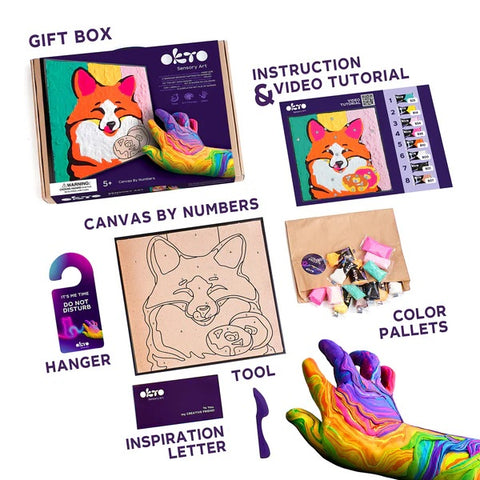 Clay-by-Numbers Kit Fox 20001