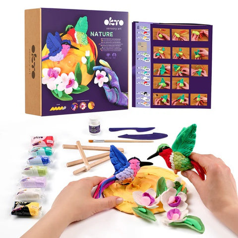 Air-Dry Clay 3D Painting Kit Hummingbirds 20043