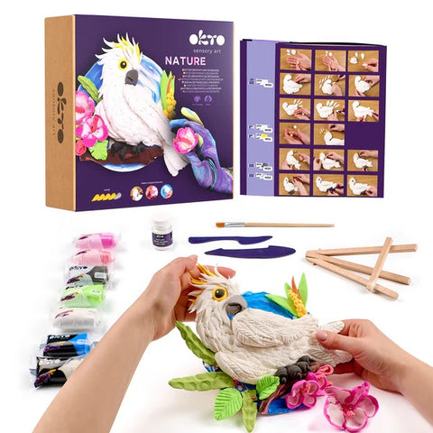 Air-Dry Clay 3D Painting Kit Cockatoo 20044