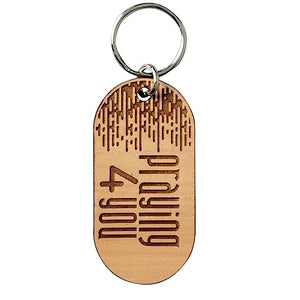 Praying 4 You Laser-Engraved Maple Wood Keychain 2013