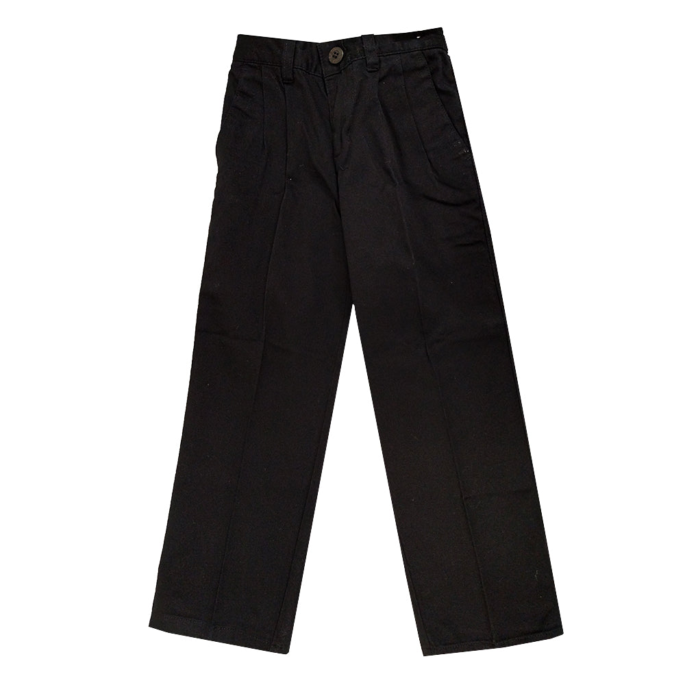 Gray Boys Double Knee Flat Front School Uniform Pants, Gray - Size 14 - 24  Per Pack - Case of 24