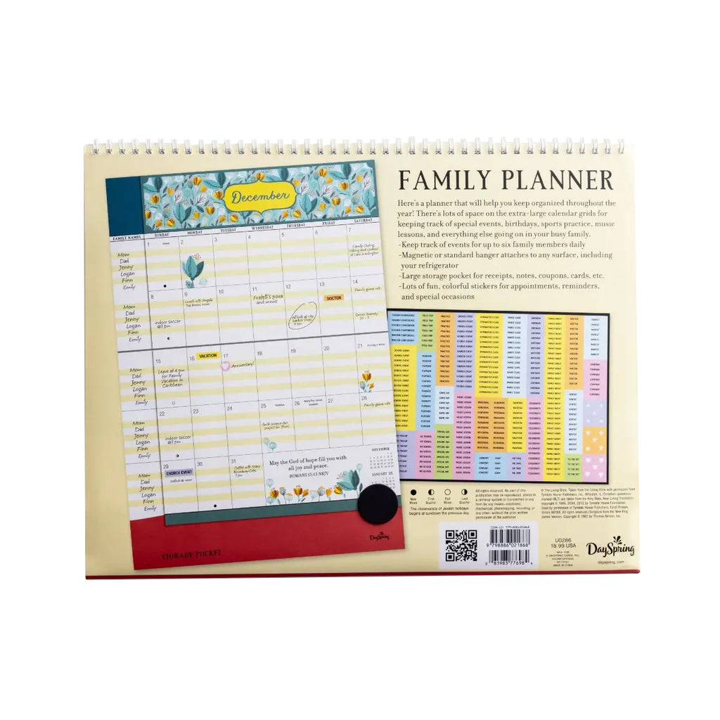 Dayspring 2024 Inspirational Family Planner Blessing Upon Blessing ...