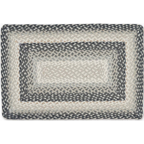 Rectangular Braided Rug Gray/Sand/Ivory RC-890
20 x 30