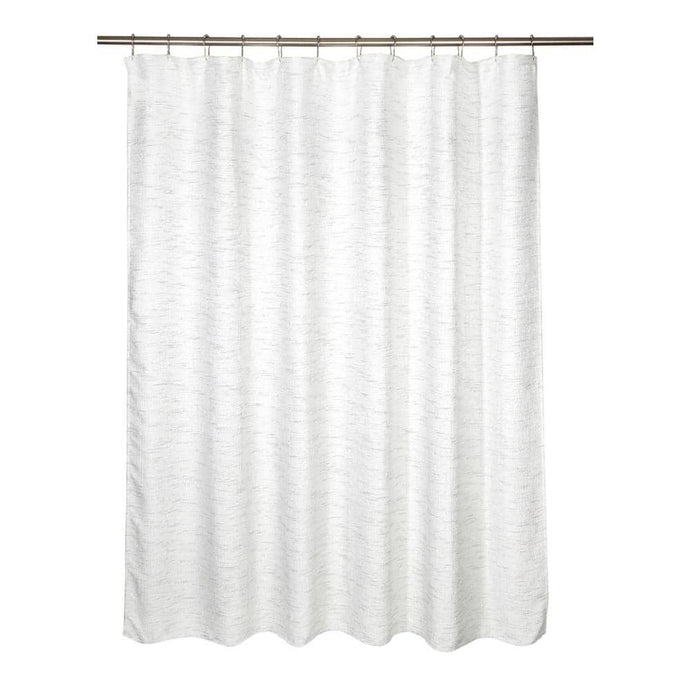 Grey Harlow Jacquard Fabric Shower Curtain 205908