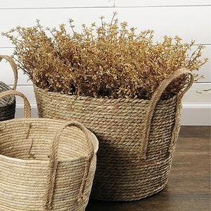 Large Corn Husk Rope Basket