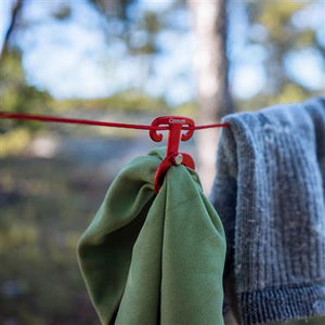 Anchor Clips in use, hanging towels