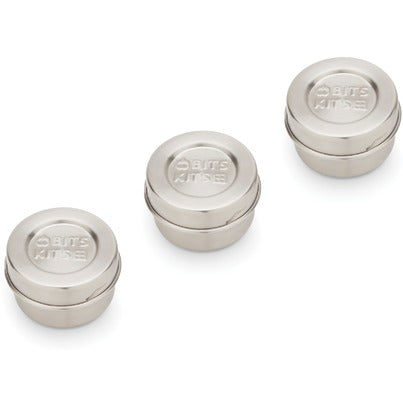 3-Pack Stainless Steel Condiment Containers 20804