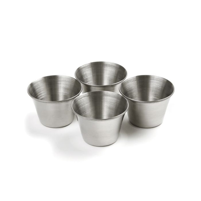 Set of 4 Stainless Steel Sauce and Butter Cups 208