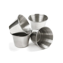 Set of 4 Stainless Steel Sauce and Butter Cups 208