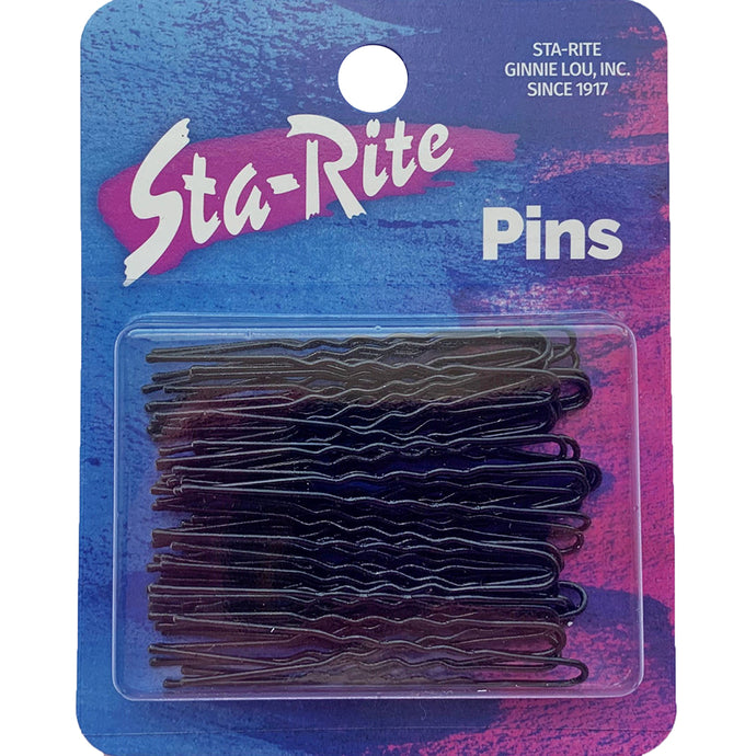 Black 40-Count Tipped Hairpins 2091