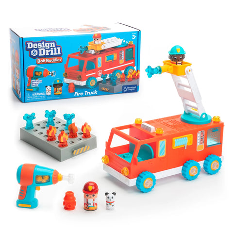 Design & Drill Bolt Buddies Fire Truck EI-4189