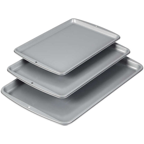 Non-Stick Cookie Sheets, Set of 3 