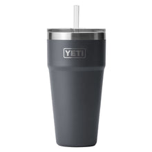 Charcoal  YETI rambler straw mug