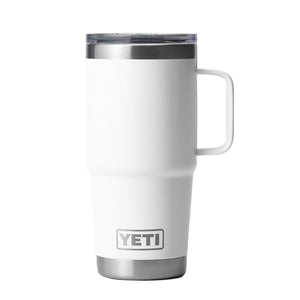Yeti Rambler 20 oz Travel Mug with Handle in White