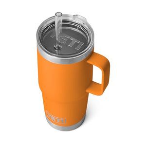 King Crab Orange Rambler 25 oz travel mug with handle