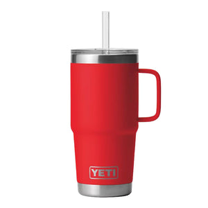 Rescue Red Rambler 25 oz Travel Mug with Handle