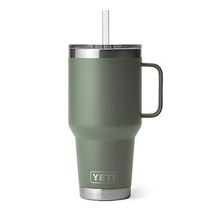 Camp Green Rambler 35 oz Travel Mug with Handle