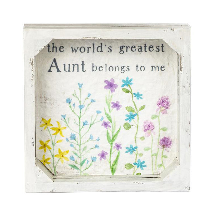 World's Greatest Aunt Framed Sign 211-39851