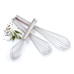Set of 3 Stainless Steel Whisks 2115