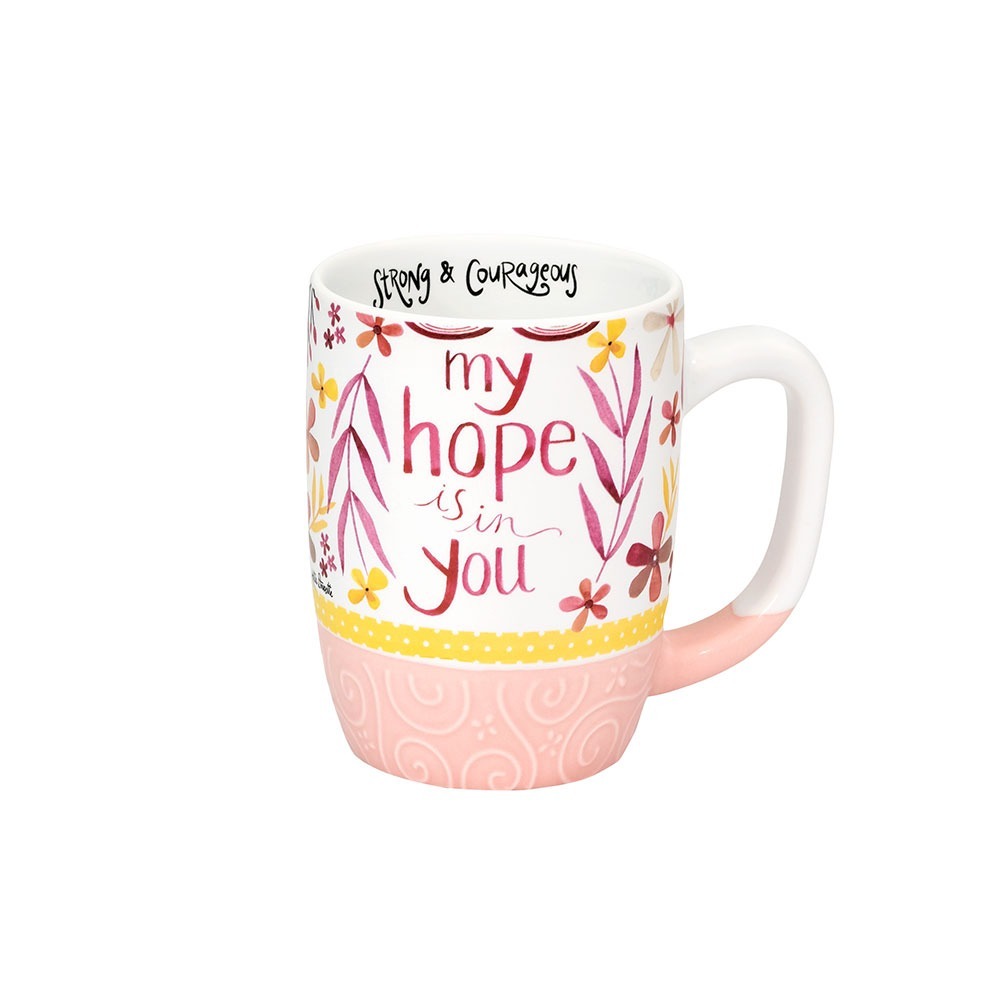 Sweet Water Decor Be Strong and Courageous Tall Coffee Mug - 16oz