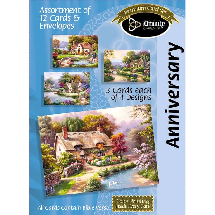 Anniversary Cottages Boxed Cards 21717N