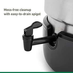 Mess-Free Cleanup with Easy-to-Drain Spigot