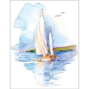 Summer Sailboat Blank Boxed Cards 321-5800