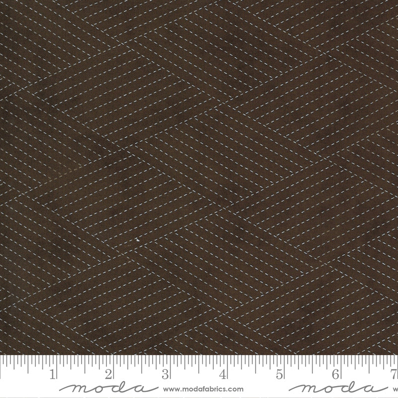 Mottled Brown Felt-Backed Faux Leather Vinyl Fabric, Upholstery / Bag  Making, 54 Wide