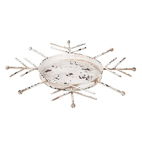 Snowflake Candle Dish 228-60980