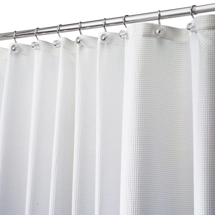 White Carlton Stall Shower Curtain 22880