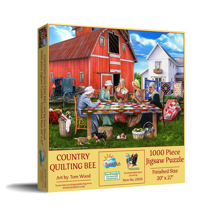 Country Quilting Bee 1000 PC Puzzle 23033