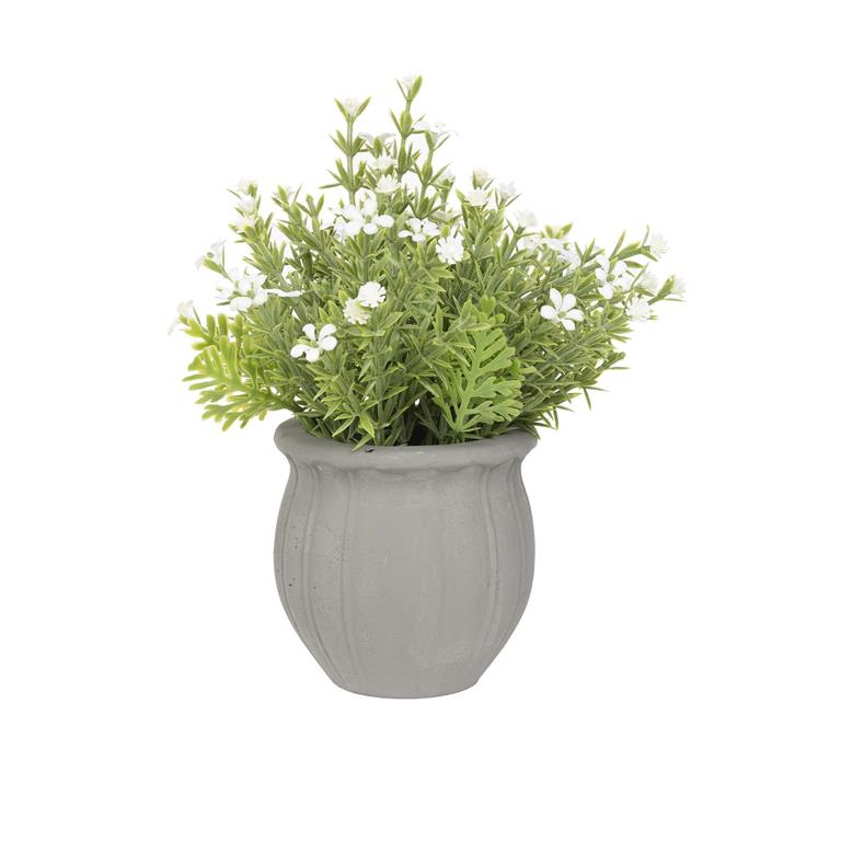 Small Flowers with Scalloped Pot 231-7034