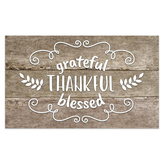 Grateful Thankful Blessed Decorative Floor Mat 231-MATCOD383