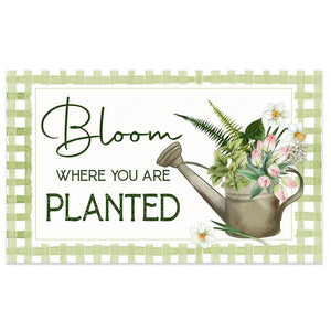 Bloom Where You Are Planted Decorative Floor Mat 231-MATCOD388
