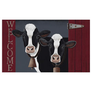 Welcome Cows Decorative Floor Mat 231-MATDS537